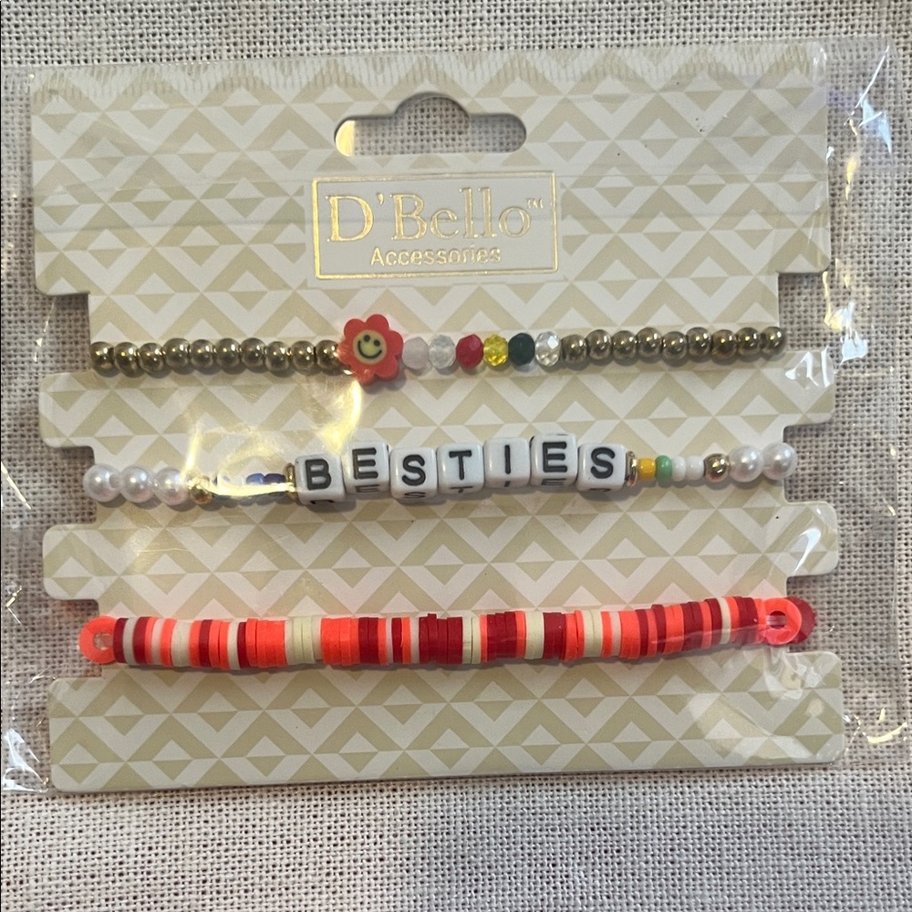 Cute Besties Bracelet Set - Multicolor